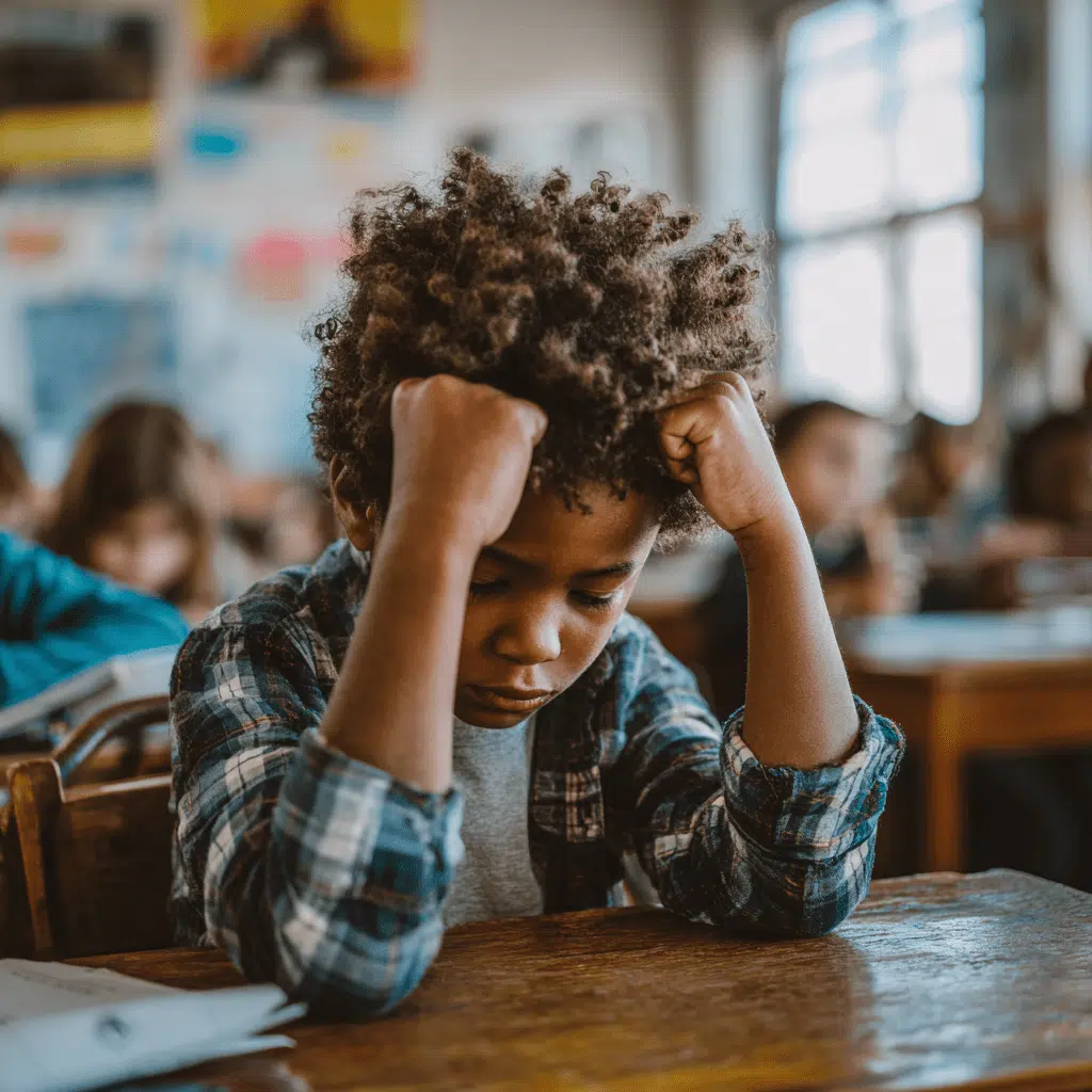 Unfair School Discipline in New Jersey? Know Your Legal Rights 6 Student of color facing school discipline discrimination in New Jersey classroom